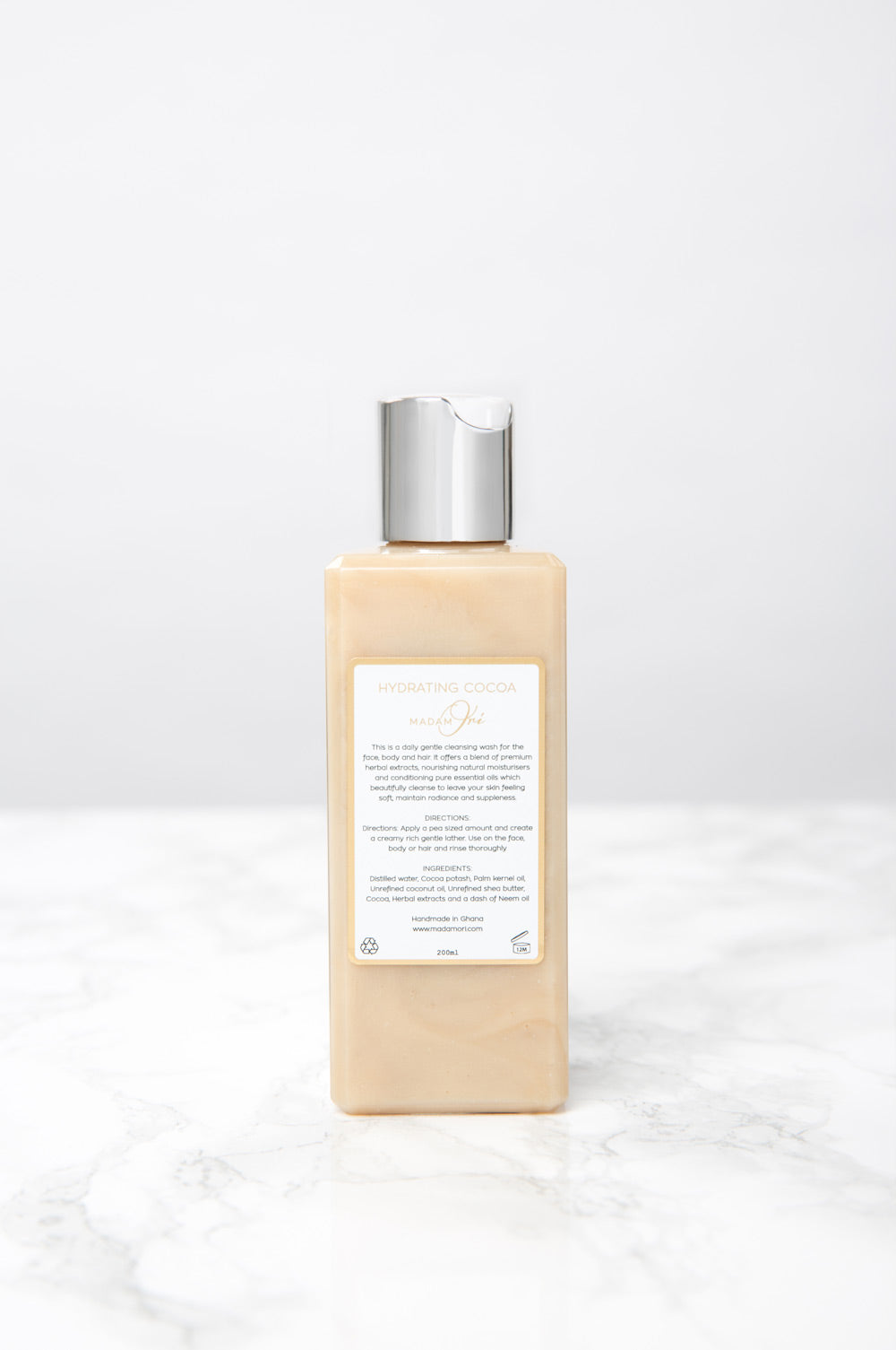 Aurefua African Black Soap and Body Wash - Hydrating Cocoa