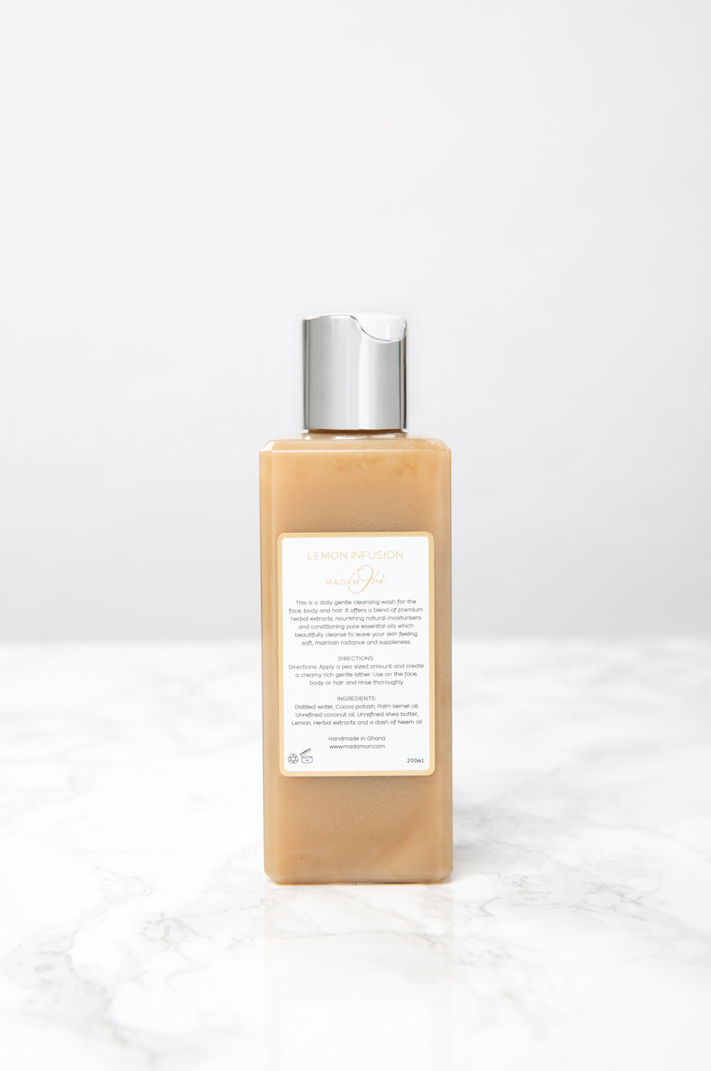 Aurefua African Black Soap and Body Wash - Lemon Infusion