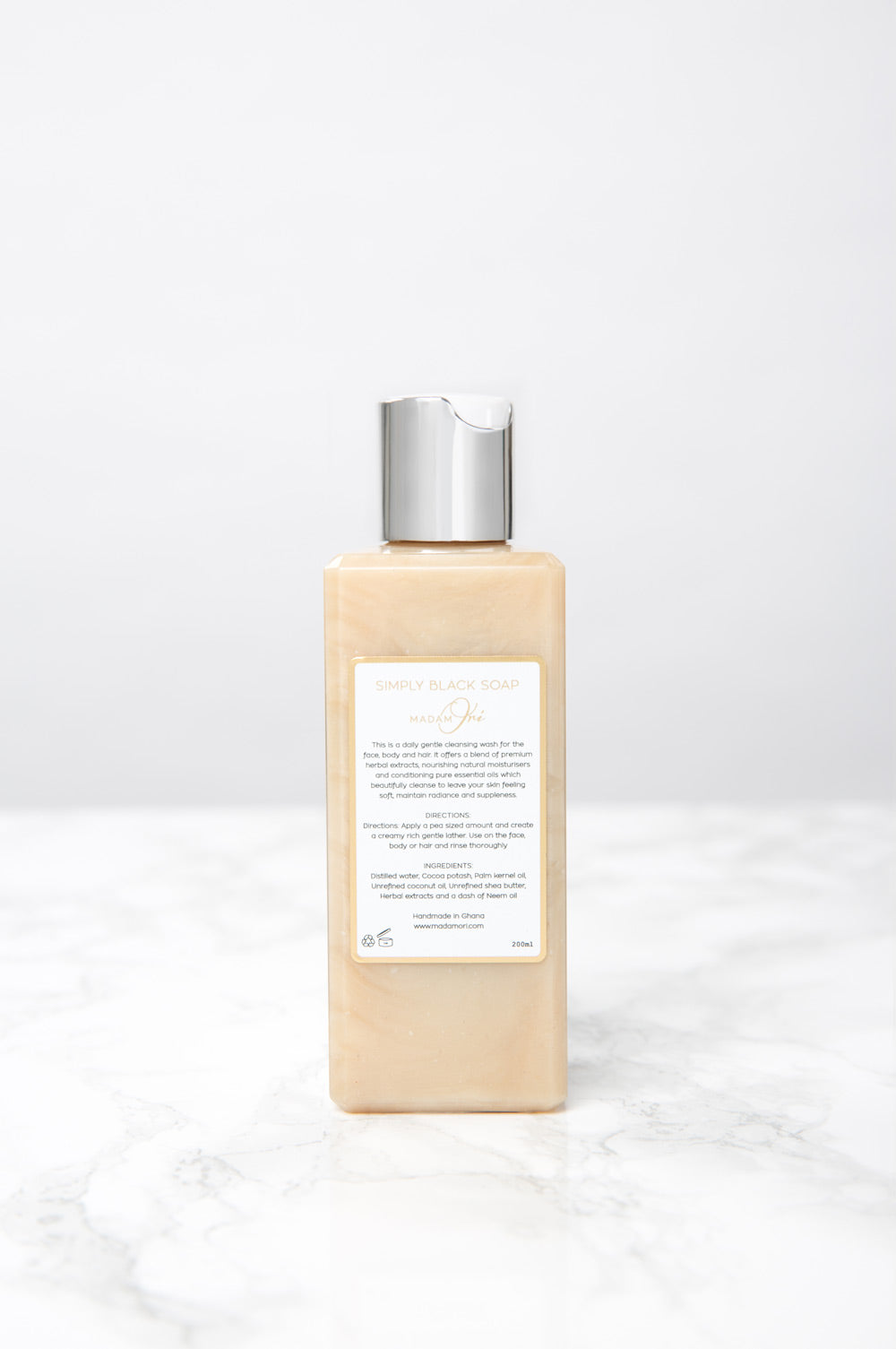 Aurefua African Black Soap and Body Wash -Simply Black Soap