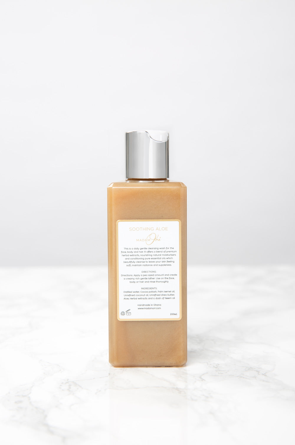 Aurefua African Black Soap and Body Wash - Soothing Aloe